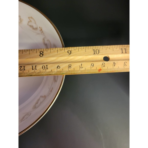 Vintage Noritake Ivory China Goldivy 9" Oval Serving Vegetable Bowl 7531 - Picture 8 of 10